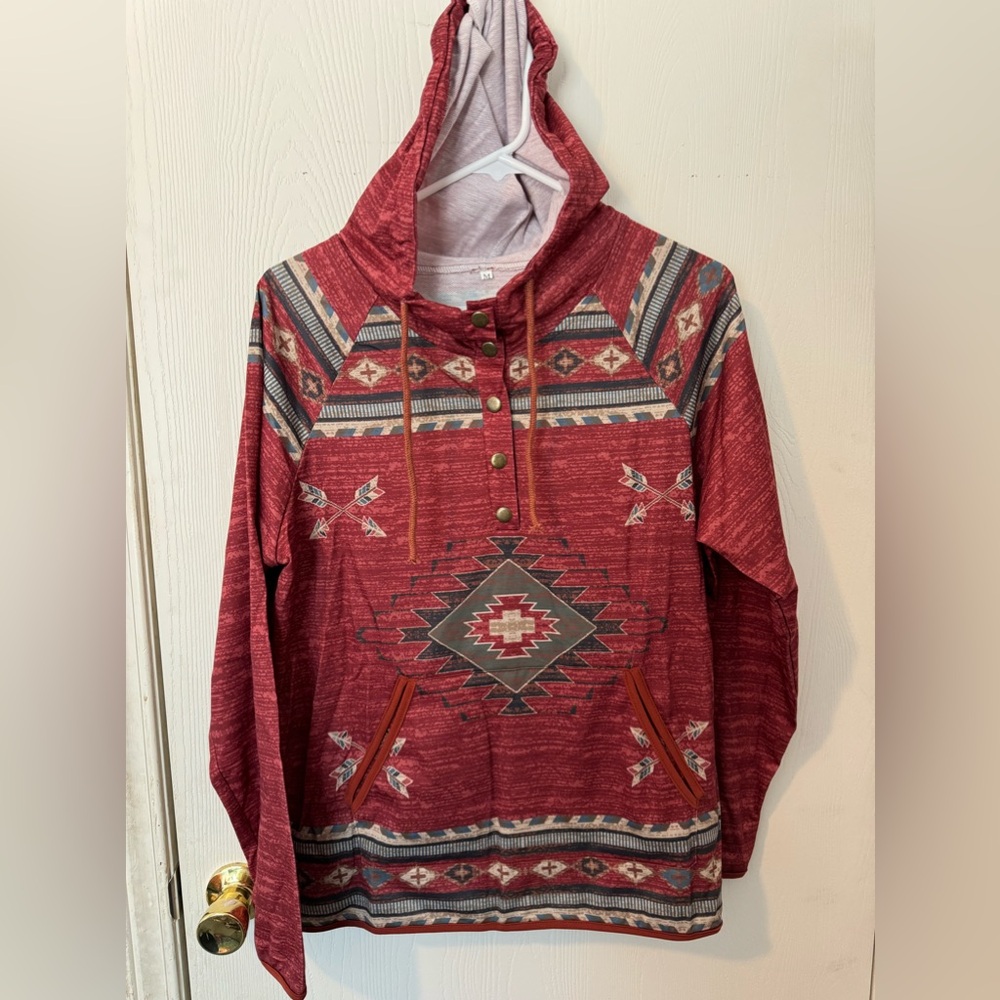 No brand women’s hoodie- southwest design size medium